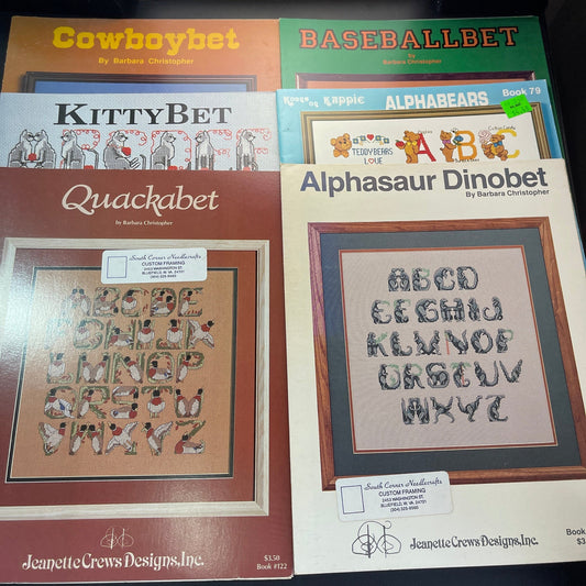 Jeanette Crews Designs Choice of Alphabet Choice of Counted Cross Stitch Charts see pictures and variations*