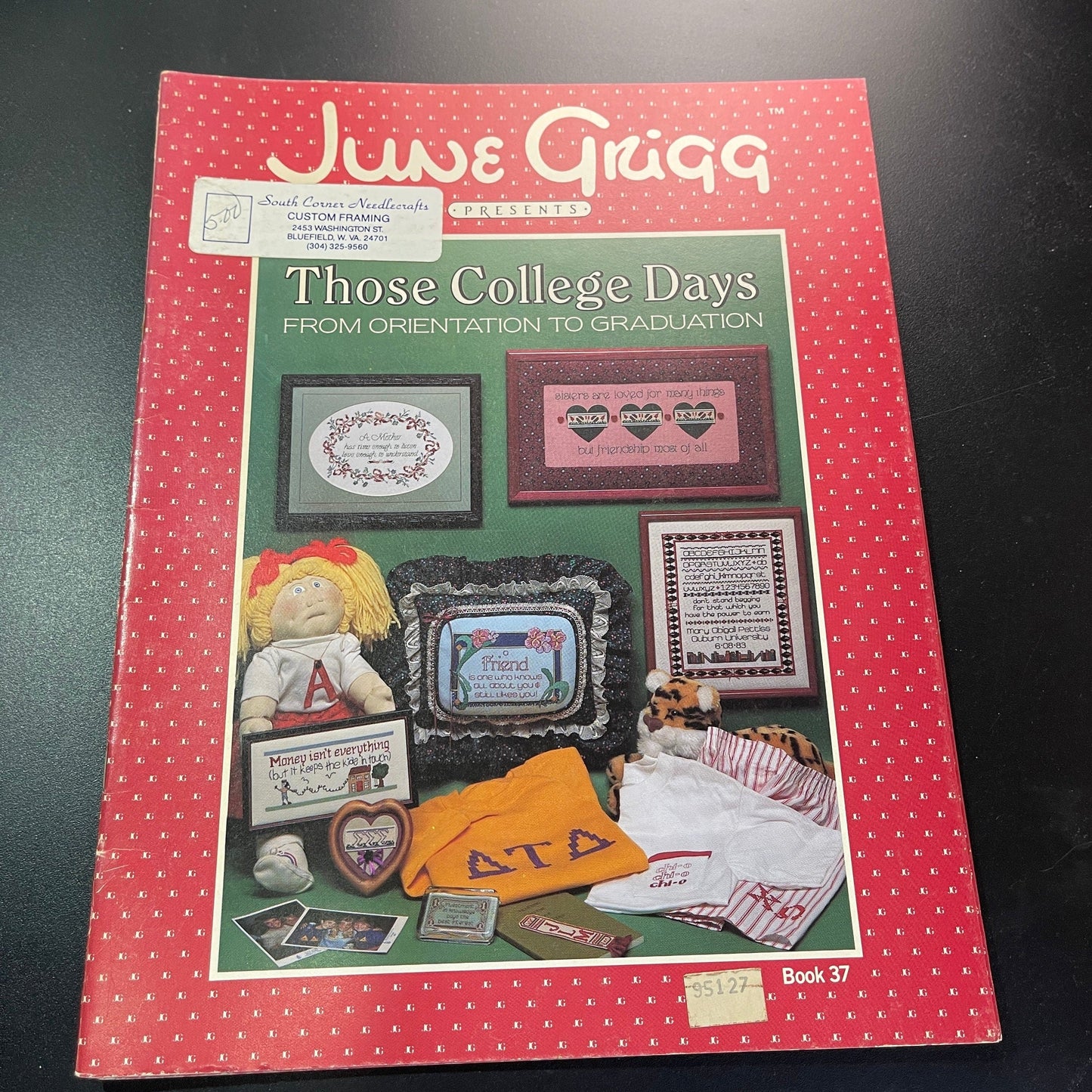 June Grigg Presents Those College days Book 37 vintage counted cross stitch chart