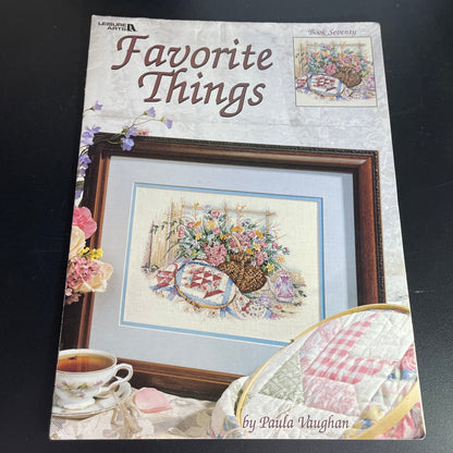 Leisure Arts Paula Vaughn choice of Favorite Things or Reflections of the Past vintage cross stitch charts see pictures and variations*