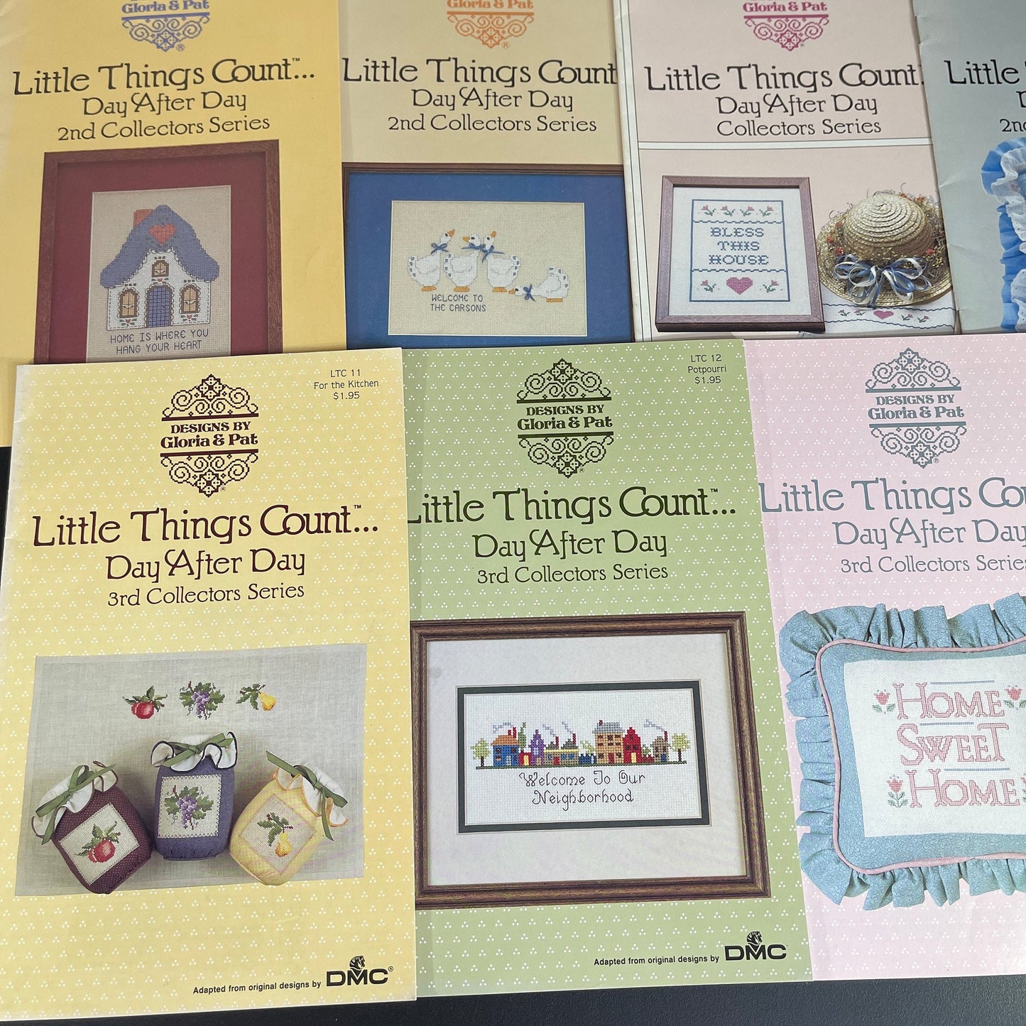 Gloria & Pat Little Things Count...Day After Day set of 7 cross stitch designs booklets*