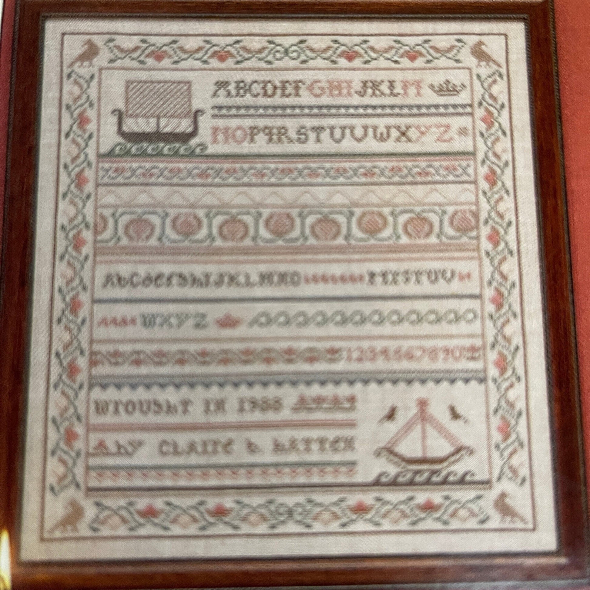 Claire Hatten Designs The Nordic Sea Samplers Two counted cross stitch chart