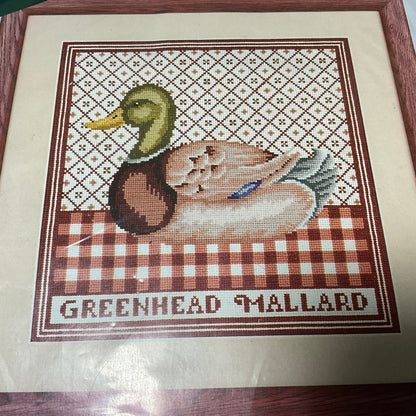 Elsa Williams Greenhead Mallard vintage counted cross stitch kit*