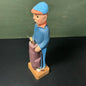 Good Ol&#39; Duffer hand carved wood golf player with bag and clubs vintage collectible figurine