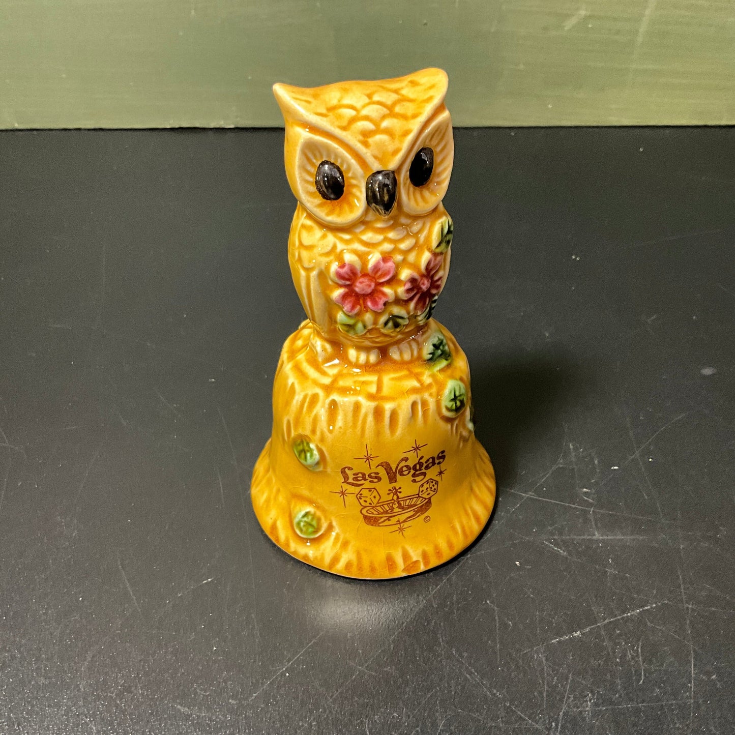 Night Owl Las Vegas porcelain bell vintage souvenir collectible