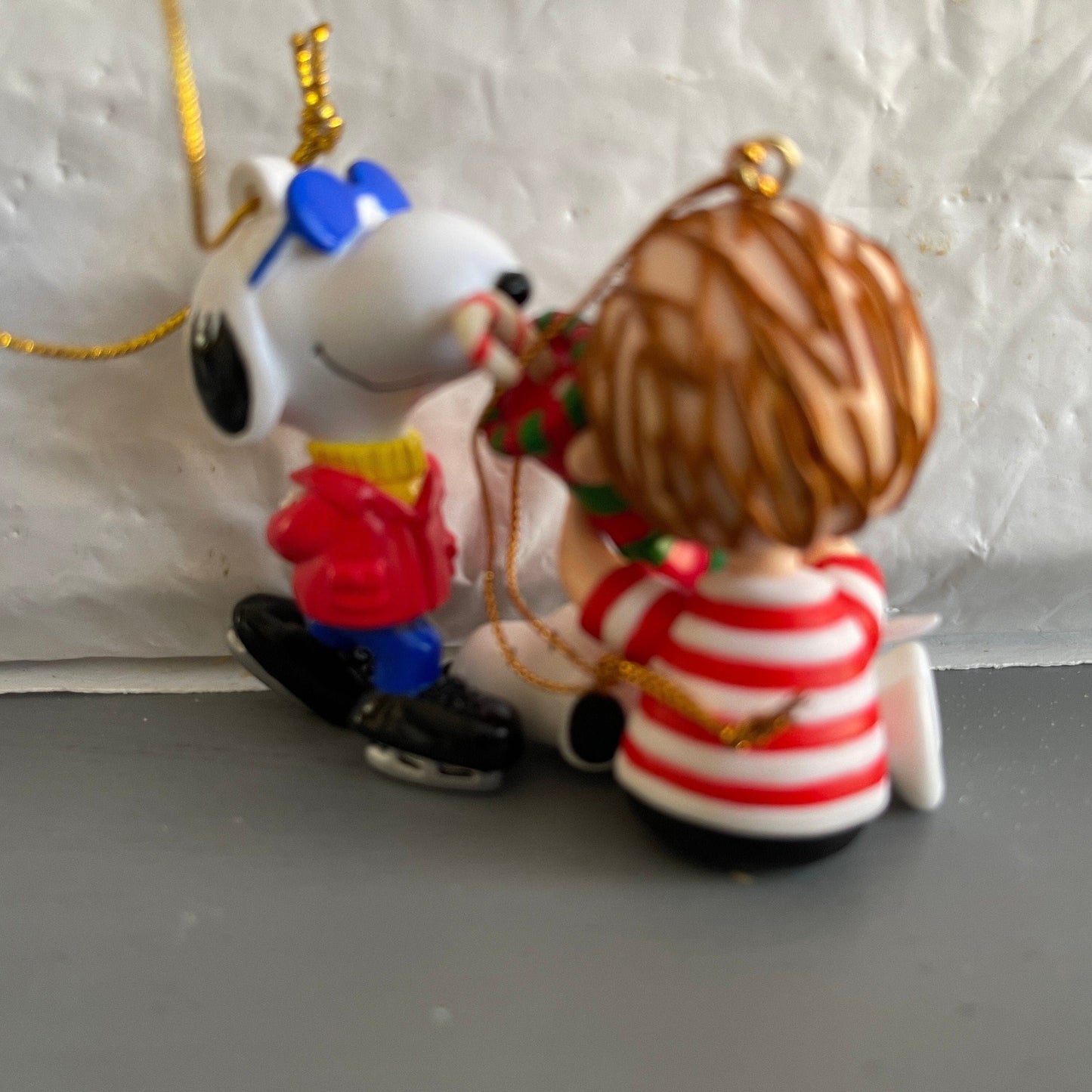 Peanuts Snoopy & Linus Charles Schultz Pair of Christmas Ornaments