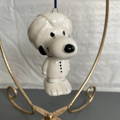 Snoopy Wearing A Towel As A Turban Vintage Peanuts Gang Ornament