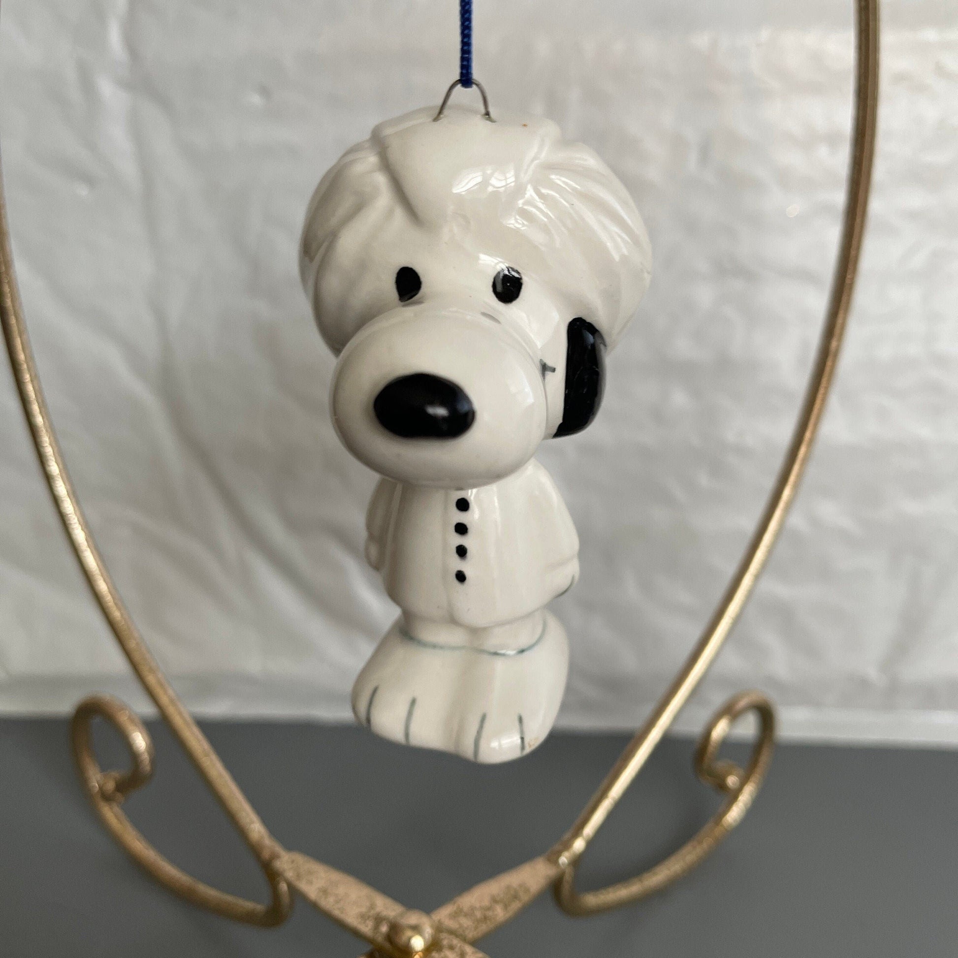 Snoopy Wearing A Towel As A Turban Vintage Peanuts Gang Ornament