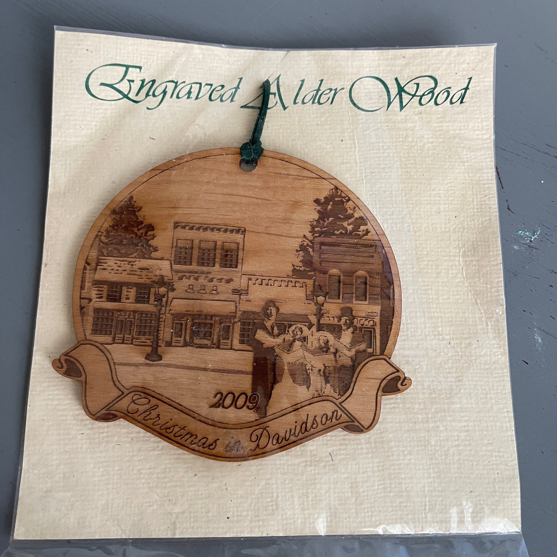 Christmas In Davidson Engraved Alder Wood Christmas Ornament