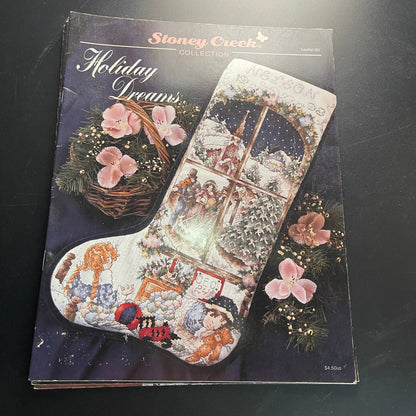 Stoney Creek Collection choice of beautiful Christmas stocking vintage cross stitch charts see pictures and variations*