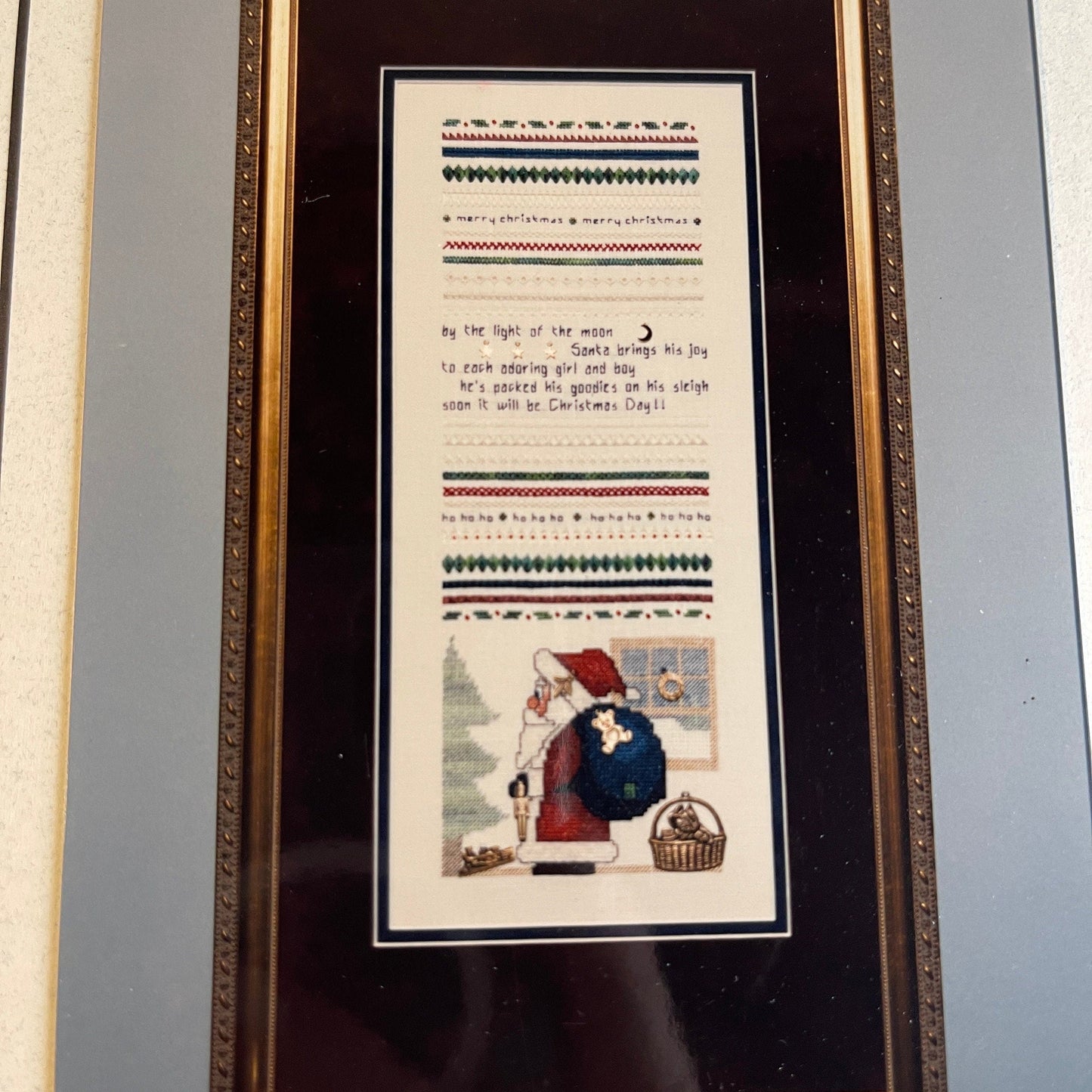 DKT Originals Set of 2 Believe & Santa&#39;s Sampler vintage 1994counted cross stitch chart