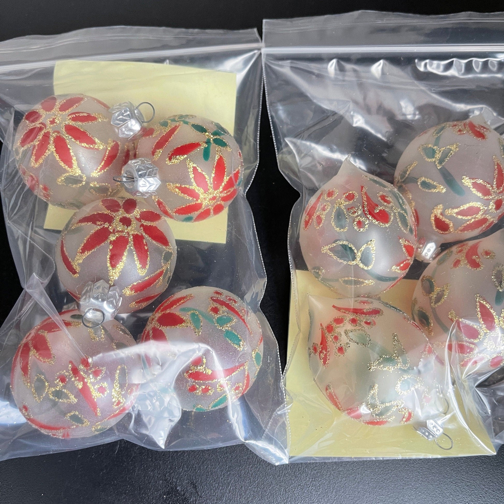 Precious painted glass ball 1.5 inch Christmas ornaments choice of sets see pictures and variations*