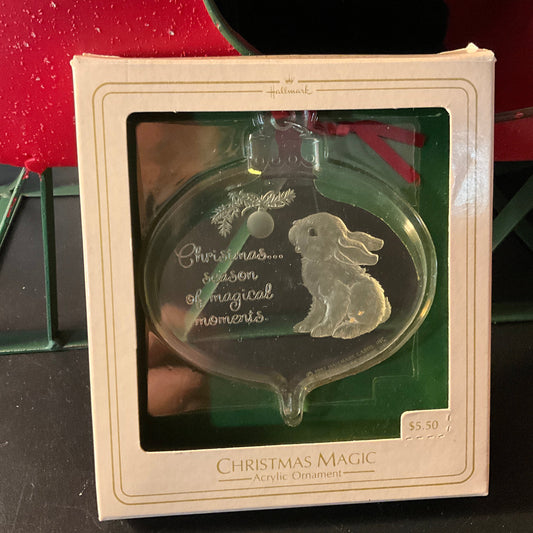 Hallmark Christmas Magic Dated 1982 Keepsake acrylic ornament QX3113