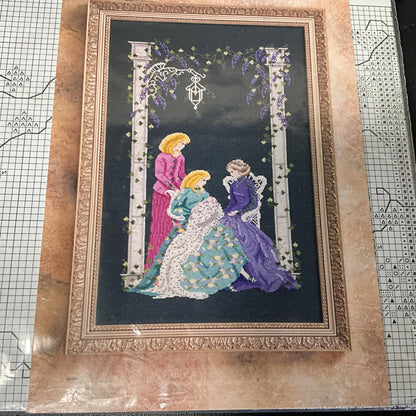 Black Swan Designs Generations The Locket vintage 1995 cross stitch kit