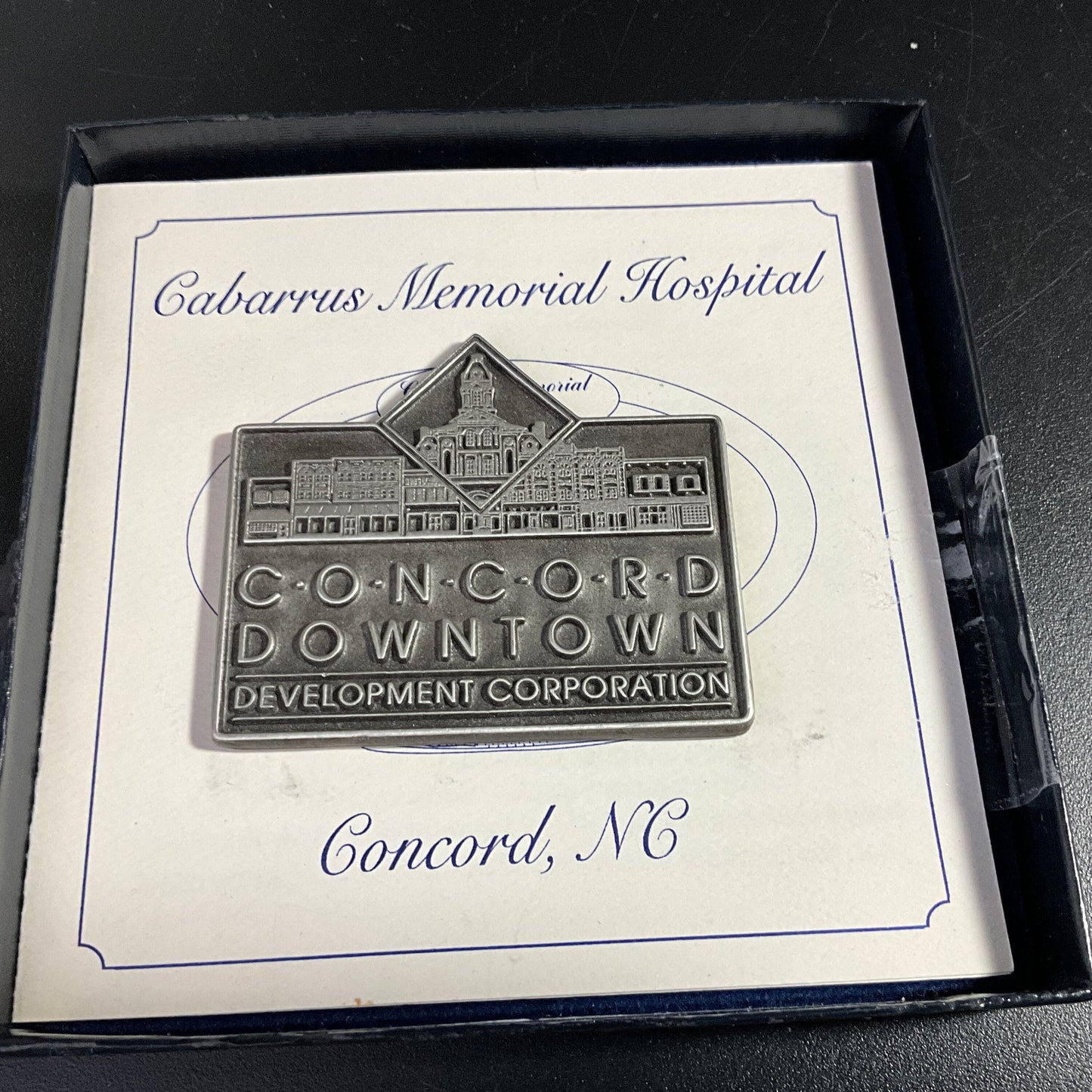 Cabarrus Memorial Hospital Concord, NC downtown development Corp. collectible pewter ornament