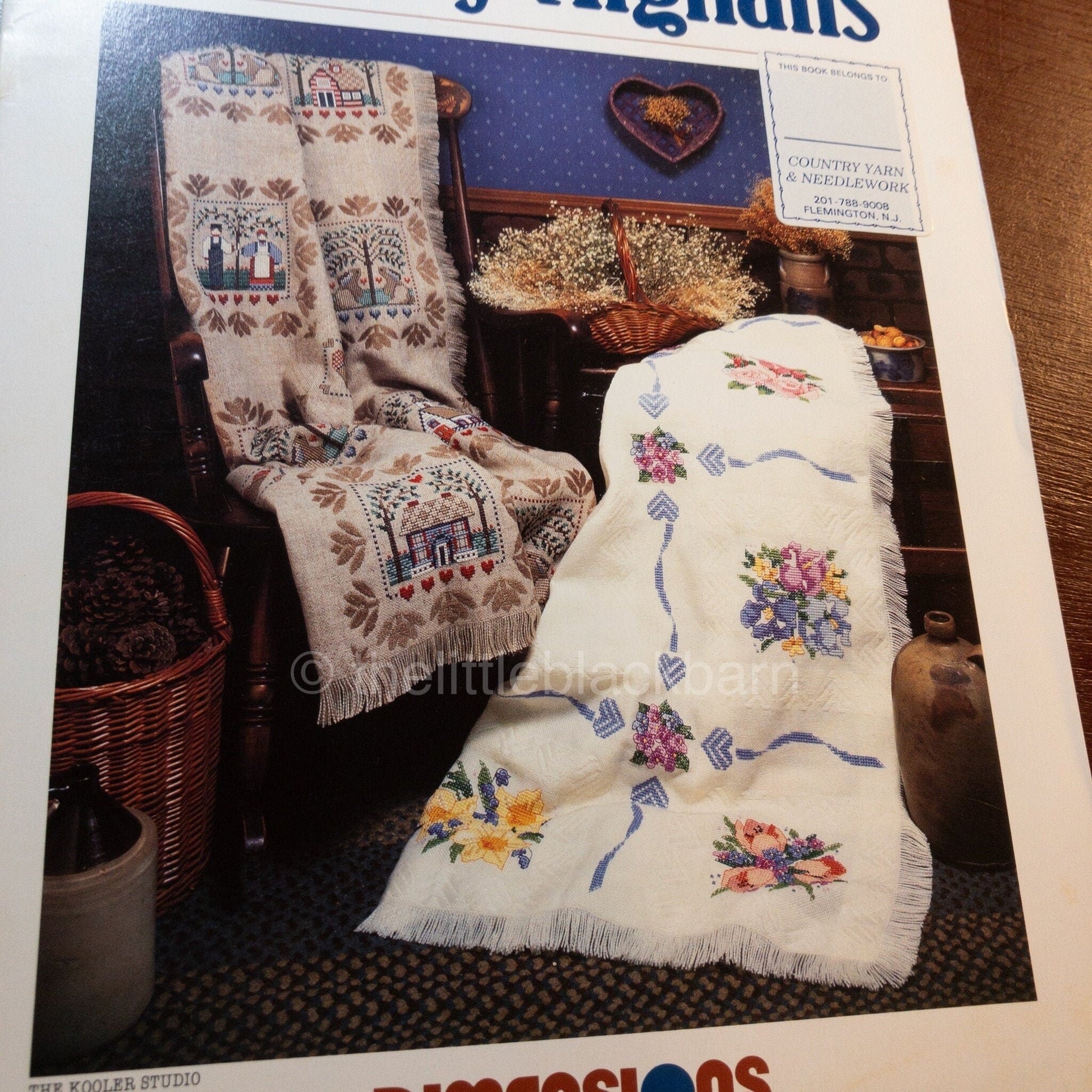 Cooler Design Studios, Cozy Afghans, Dimensions, Vintage 1988*