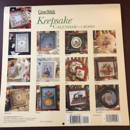 Better Homes and Gardens 2000 Cross Stitch Keepsake Cross Stitch Calendar