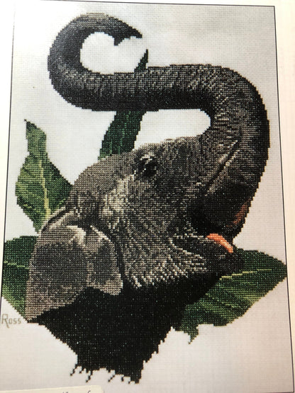 Indian Elephant, Ross Original, Vintage 1995, Counted Cross Stitch Pattern