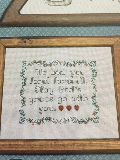 Canterbury Designs Welcome & Farewells counted cross stitch designs