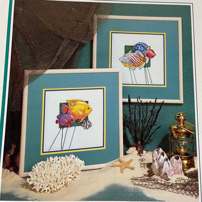 Color Charts A Reef Encounter Paul Brent&#39;s vintage 1990 counted cross stitch chart*