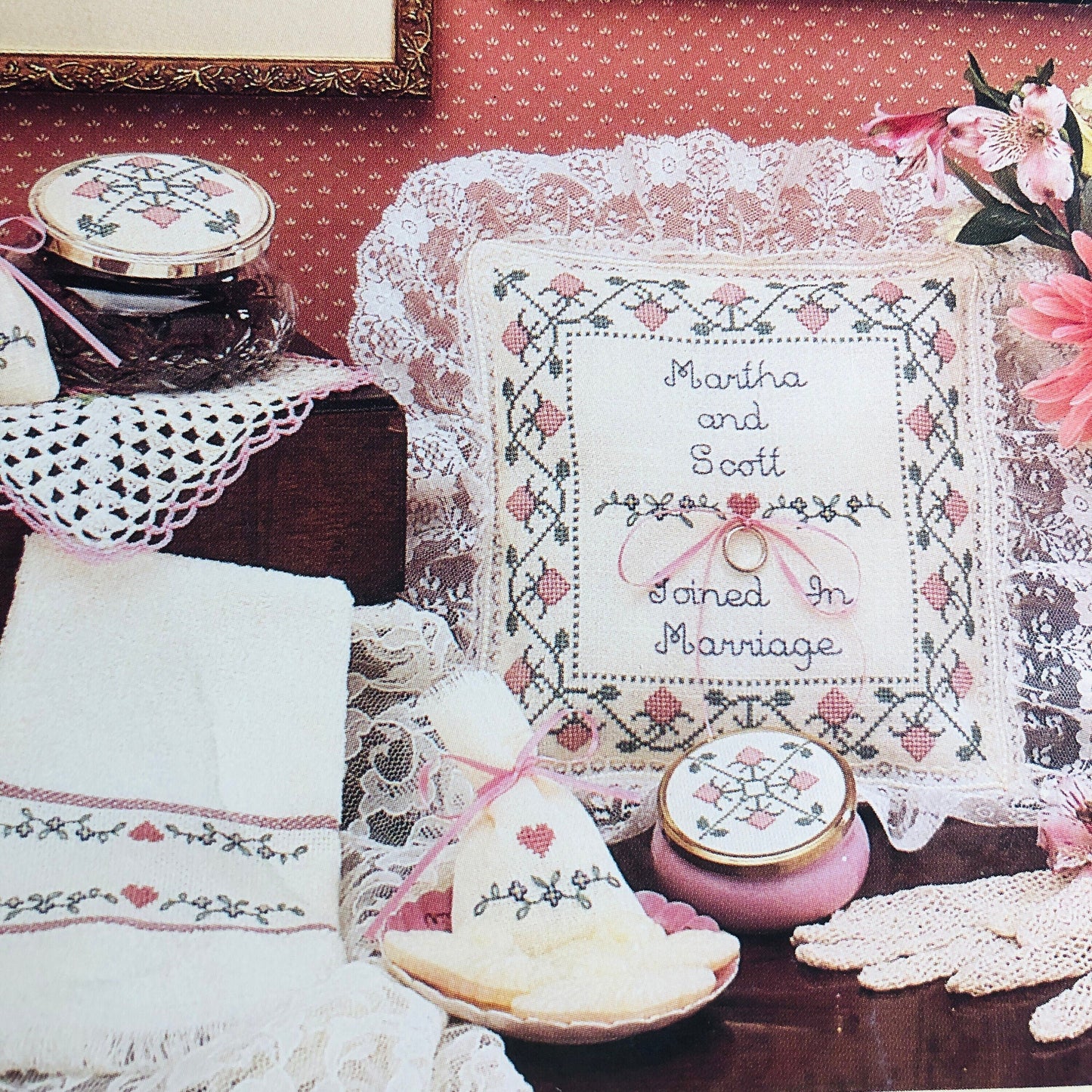 Margaret & Margaret, Joined In Marriage Sampler, Vintage 1991, Counted Cross Stitch Chart