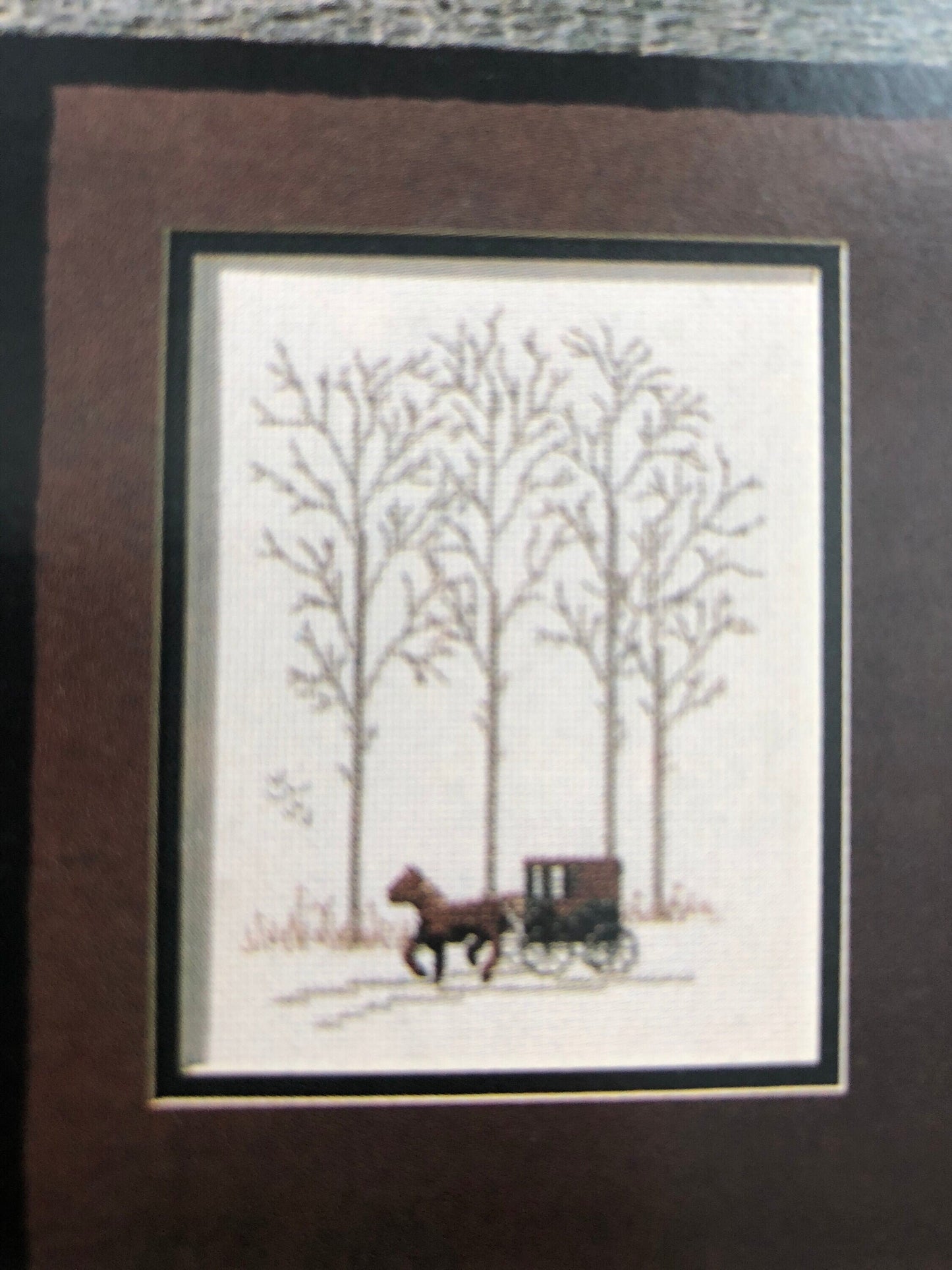 Graphique Needle Arts, Country Scenes, Leaflet #3, vintage 1979, Counted Cross Stitch Kit