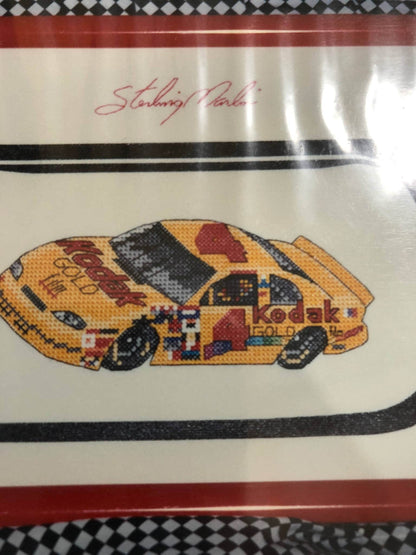 Number 4, Sterling Marlin&#39;s, Grand Prix, Vintage Motor Racing Cross Stitch Chart