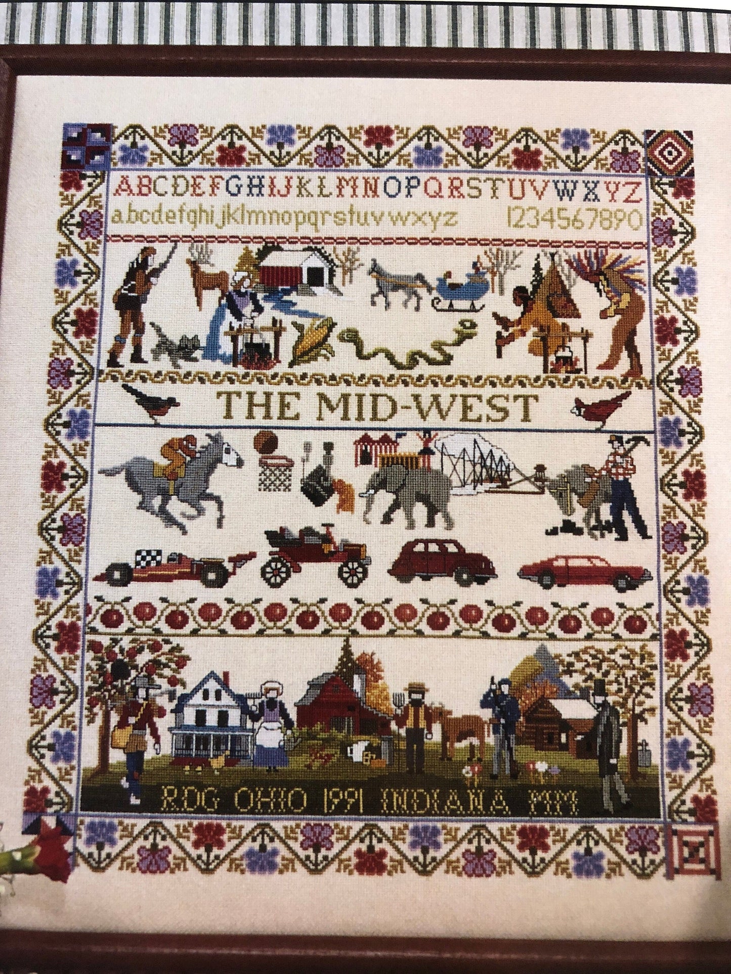 Ginger & Spice, Mid-West Sampler, Charted Designs by Ginger Gouger*