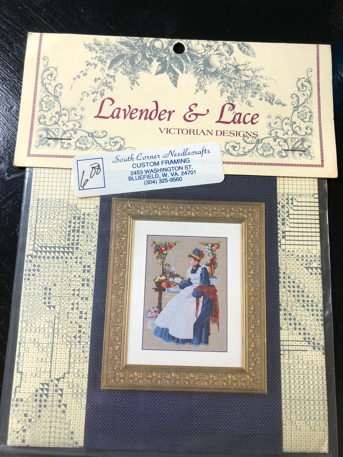 Lavender & Lace, County Fair, Vintage, Counted Cross Stitch Pattern