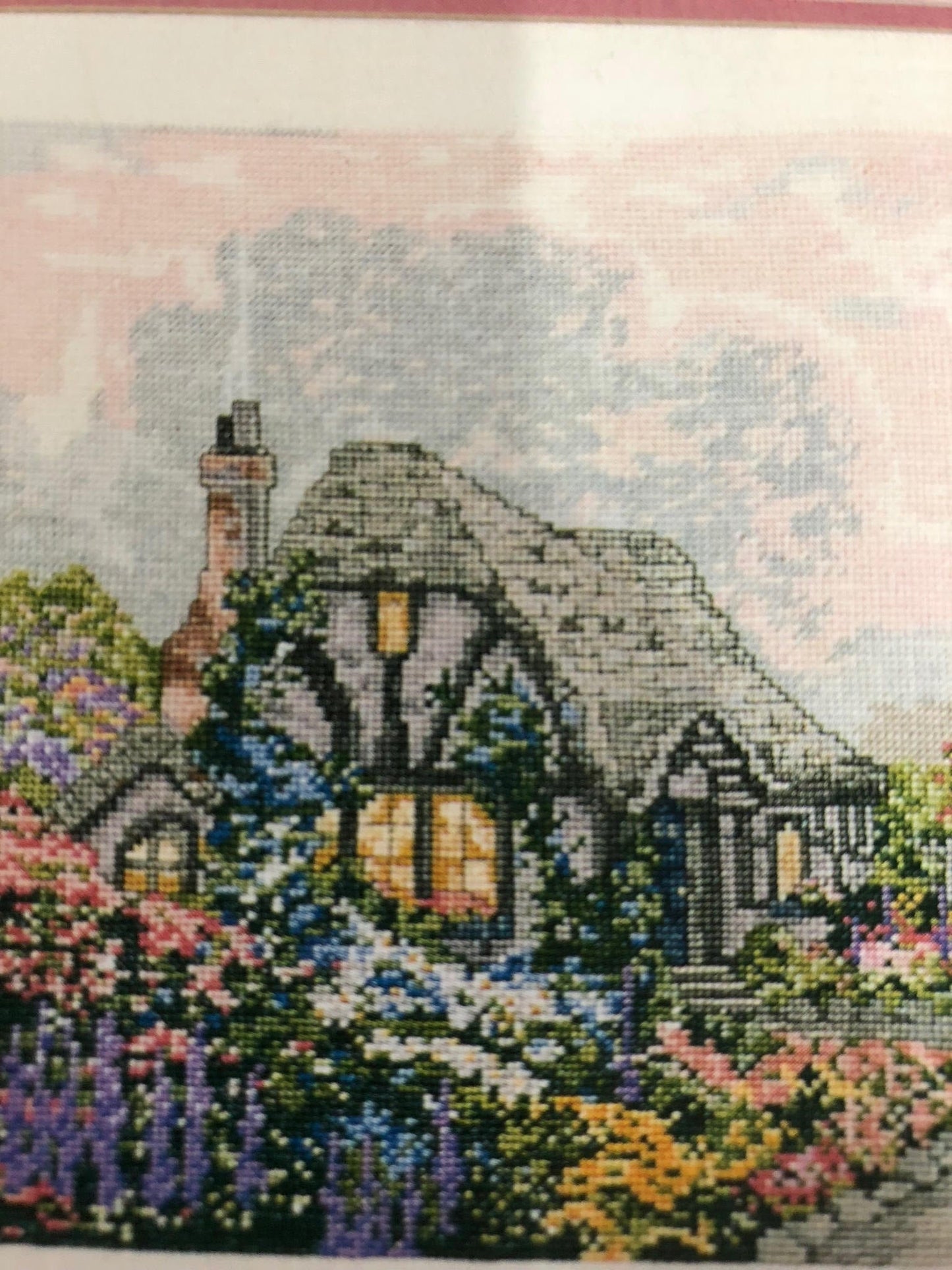 Thomas Kinkade, Chandlers Cottage, Leisure Arts, Book 1, Vintage 1998, Counted Cross Stitch Chart