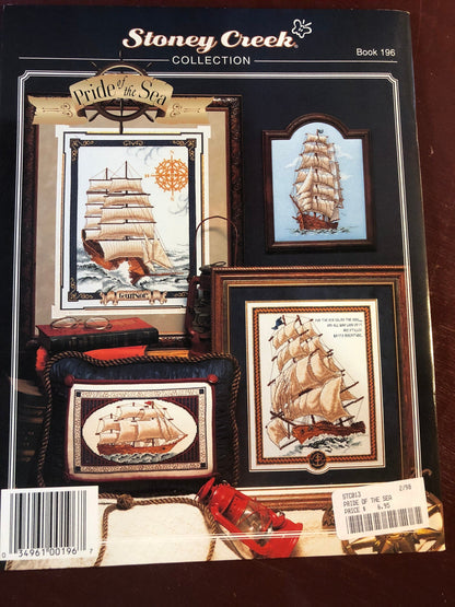 Stoney Creek Collection, Pride of the Sea, Book 196, Vintage 1998, Counted Cross Stitch Patterns