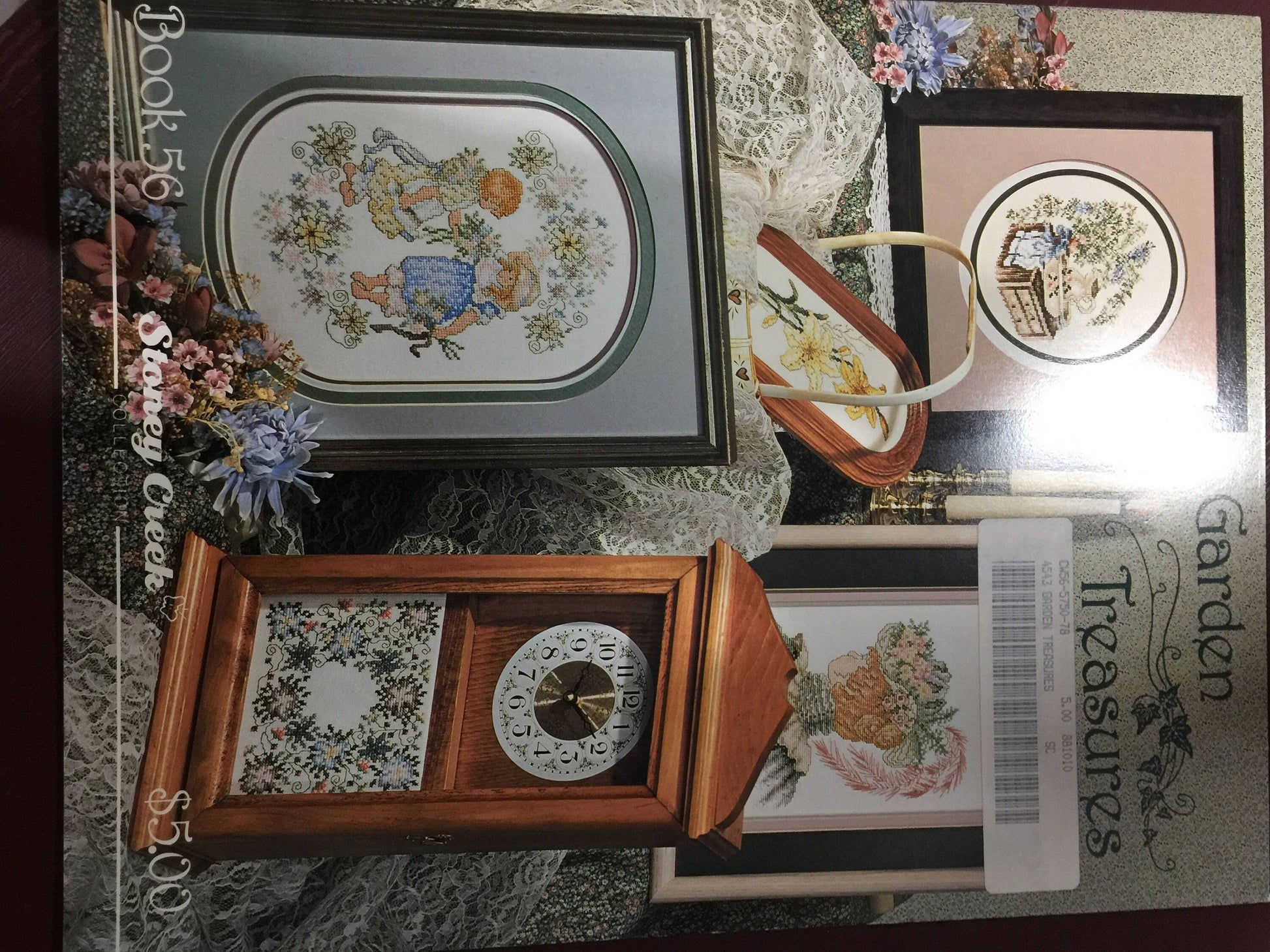 Stoney Creek &quot;Garden Treasures&quot; Book 56 Vintage 1988 cross stitch pattern