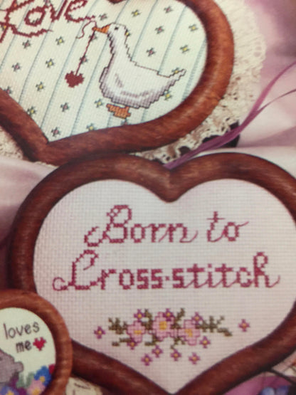 Bette Ashley Designs Affectionately Yours Vintage 1986 cross stitch pattern