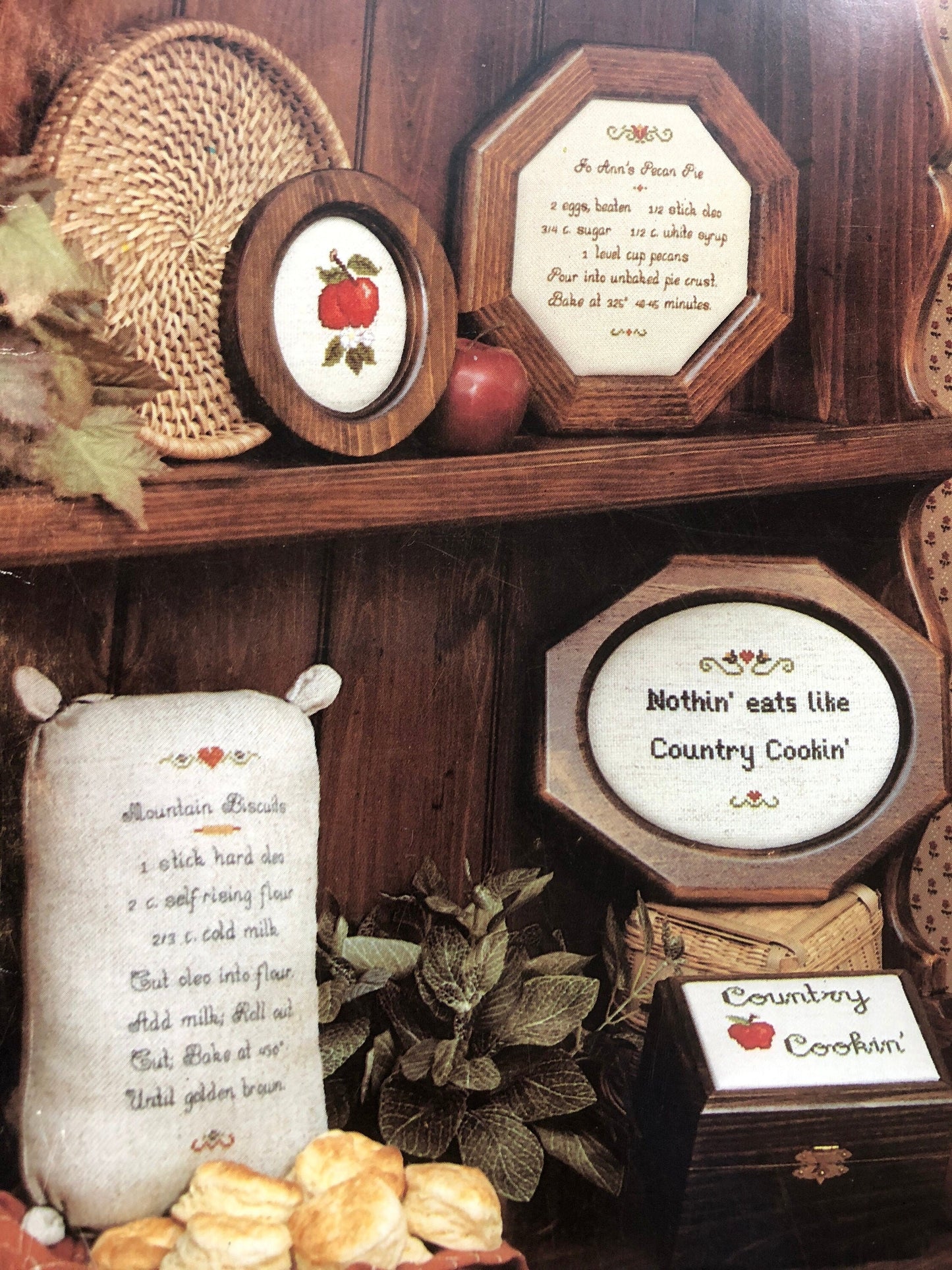 Forever Friends, More Country Cookin&#39; Vintage 1982, Counted Cross Stitch Patterns