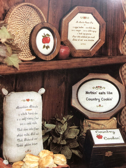 Forever Friends, More Country Cookin&#39; Vintage 1982, Counted Cross Stitch Patterns