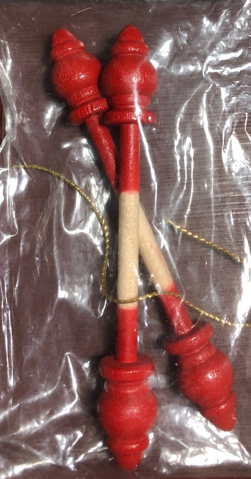 The Woodloft, Red, 2 Inch, Vintage Bell Pulls