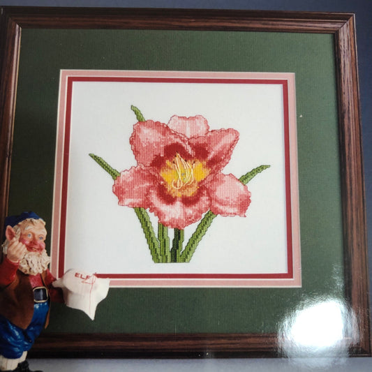 Elf Charts, Daylily, Strawberry Candy, Vintage 2000, Counted Cross Stitch Chart