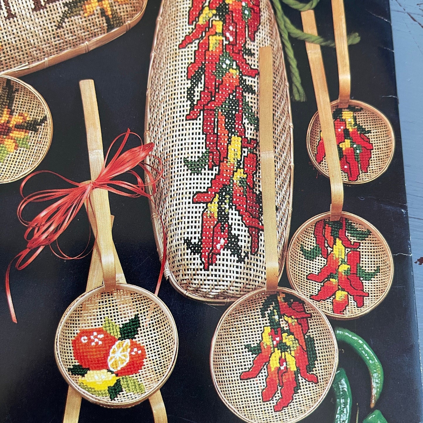 Sew Fine Presents, Basket Stitchin&#39;, Volume 1, Vintage 1983, Counted Cross Stitch Chart