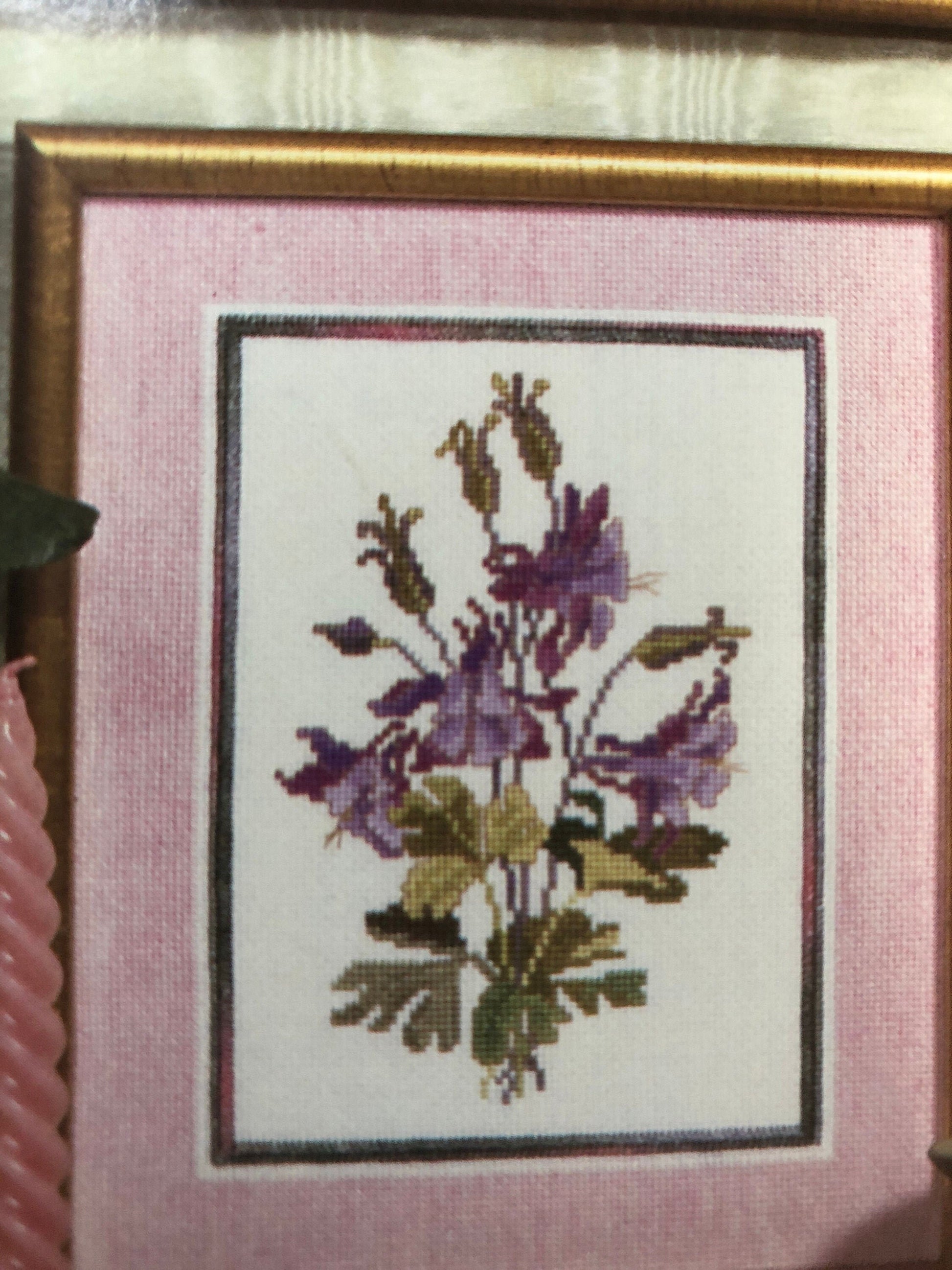 Ginger & Spice, Les Fleurs, Charted Designs by, Ginger Gouger Miller, Vintage 1991, Counted Cross Stitch Pattern 9201*