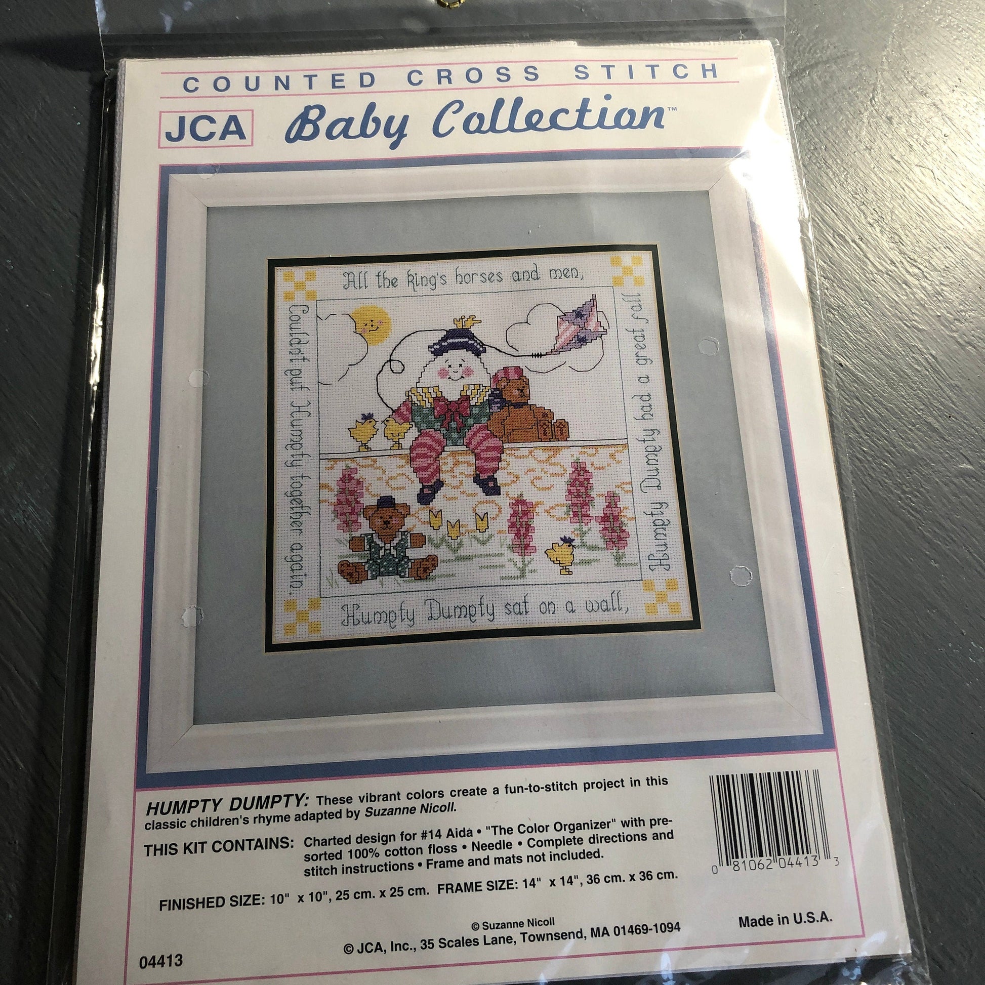 JCA, Baby Collection, Choice of 2, Counted Cross Stitch Kits, 14 Count AIDA See Variations*