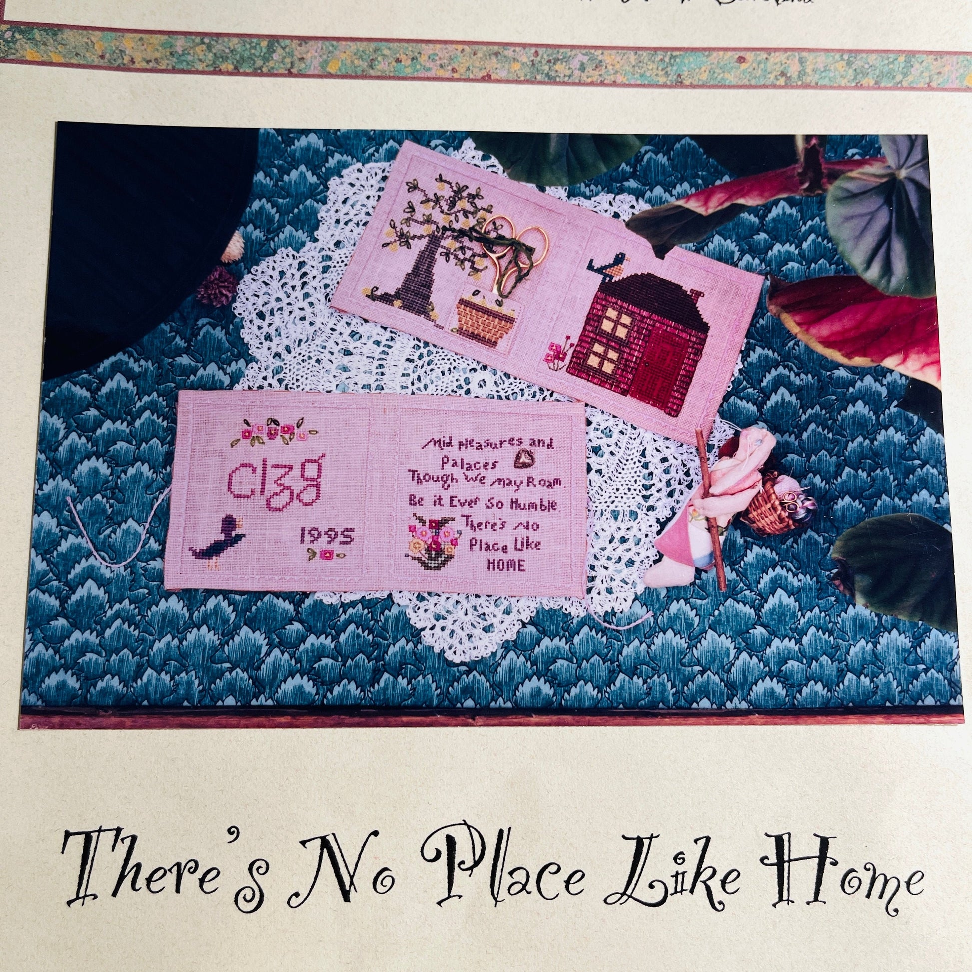 Rabbit Works, There&#39;s No Place Like Home, Needle Necessary, Vintage 1995, Counted Cross Stitch OOP Chart