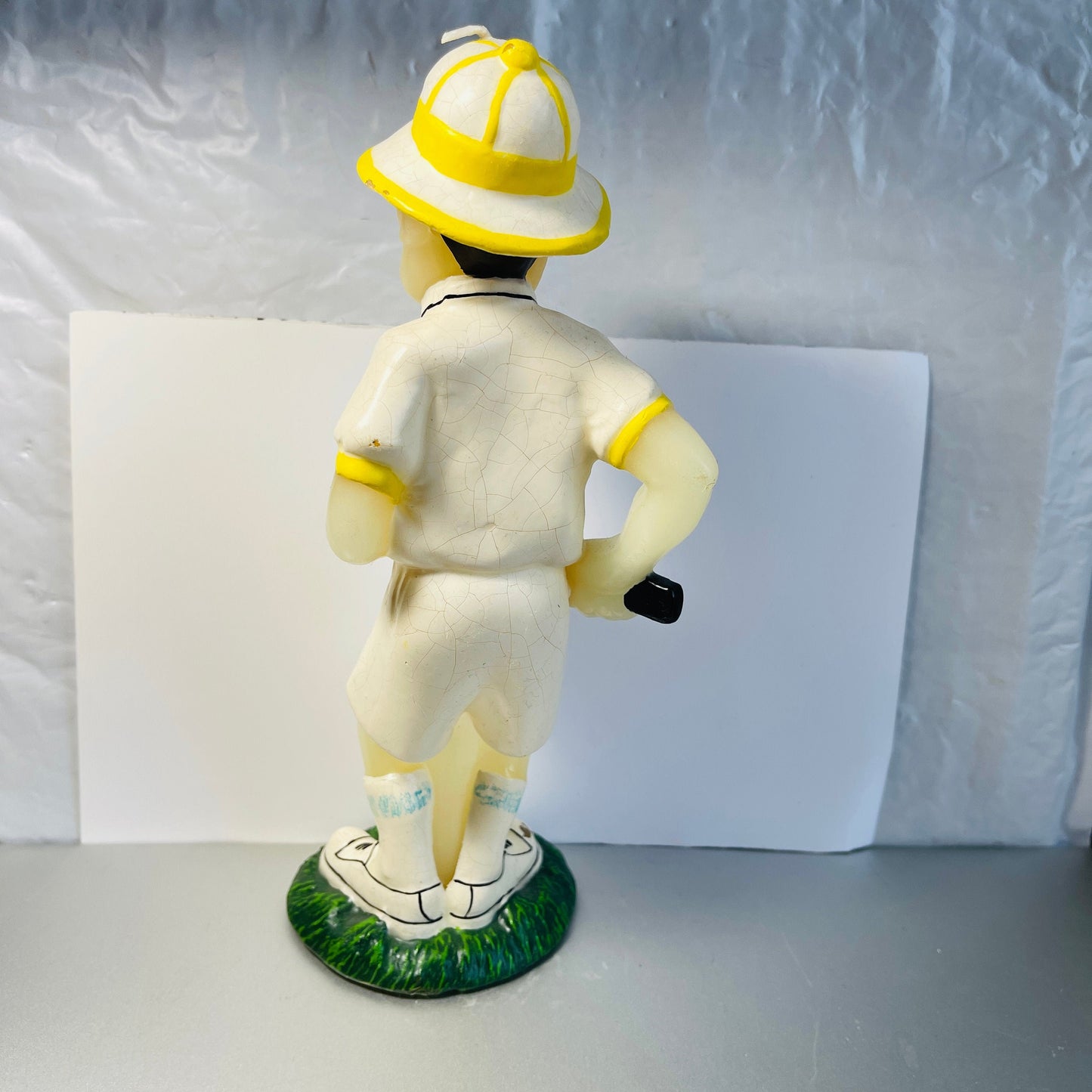 Boston Warehouse Trading, Tennis Player Candle, Vintage Collectible Wax Figurine