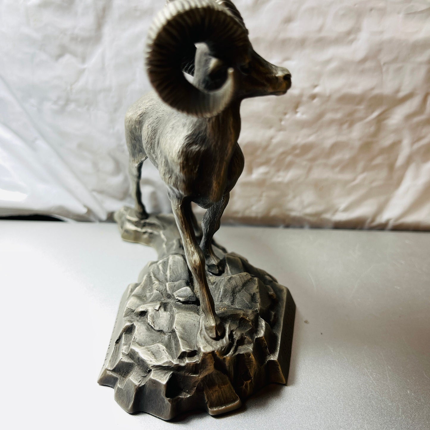 Hallmark Cards, Little Gallery, Reach For the Summit, Vintage 1978, Pewter Ram Figurine*