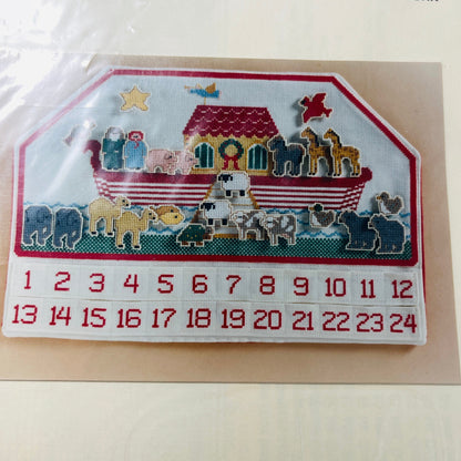 Creative Moments, Noah&#39;s Ark Advent Calendar, Design #834, Counted Cross Stitch Chart