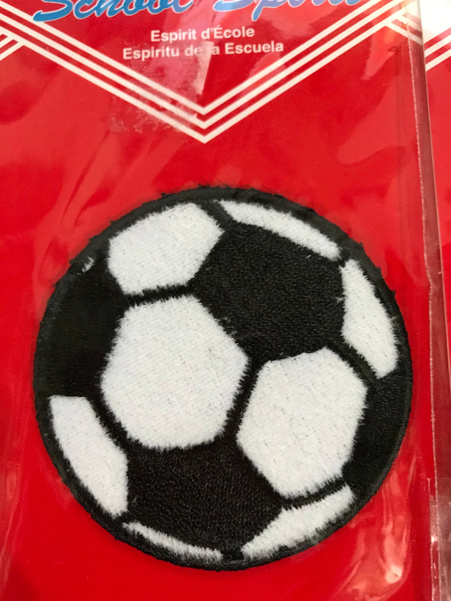 School Spirit Soccer Applique and set of 2 Button Pins