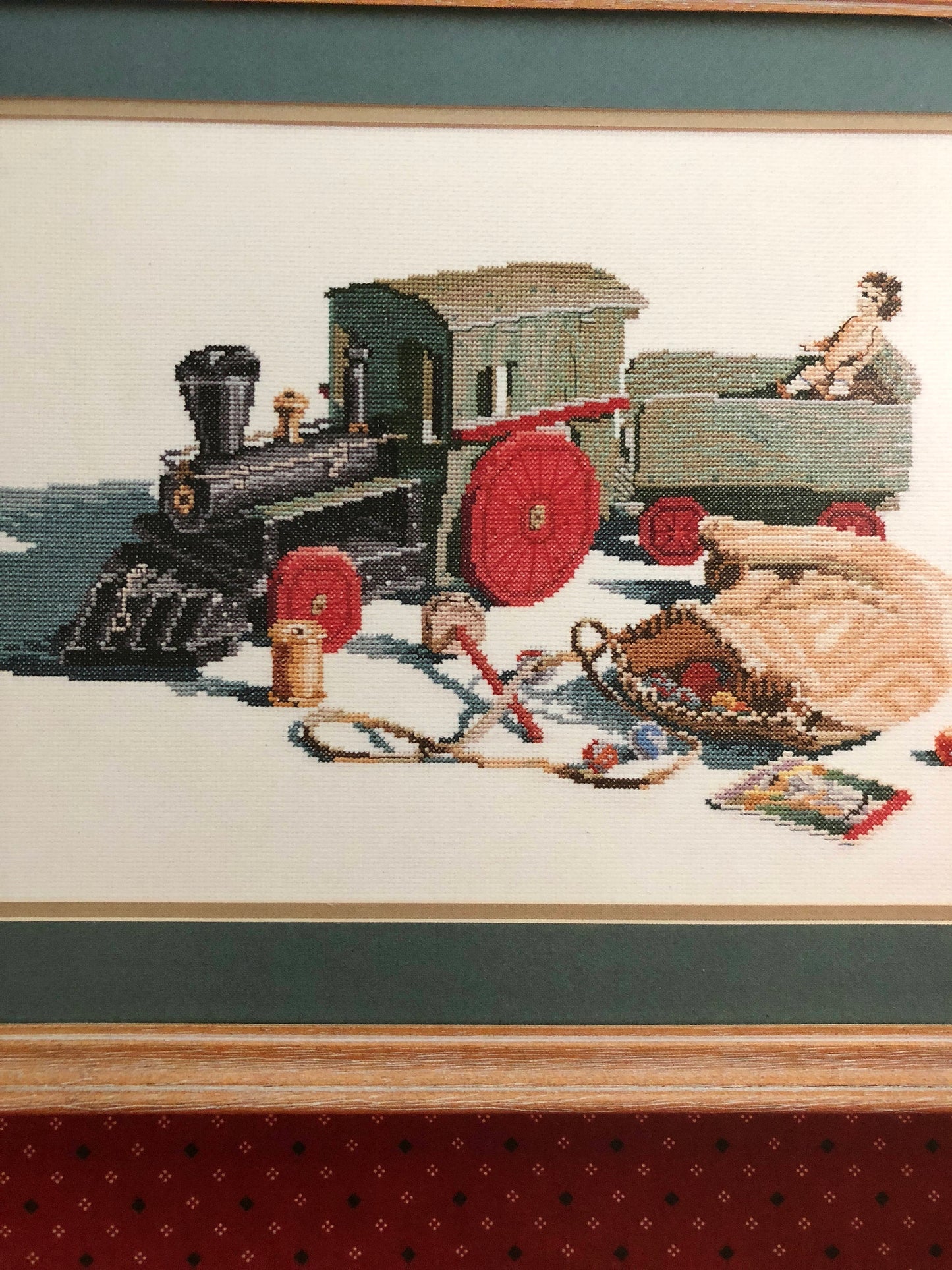 Barbara & Cheryl, The Train Ride, Vintage 1987, Counted Cross Stitch Pattern