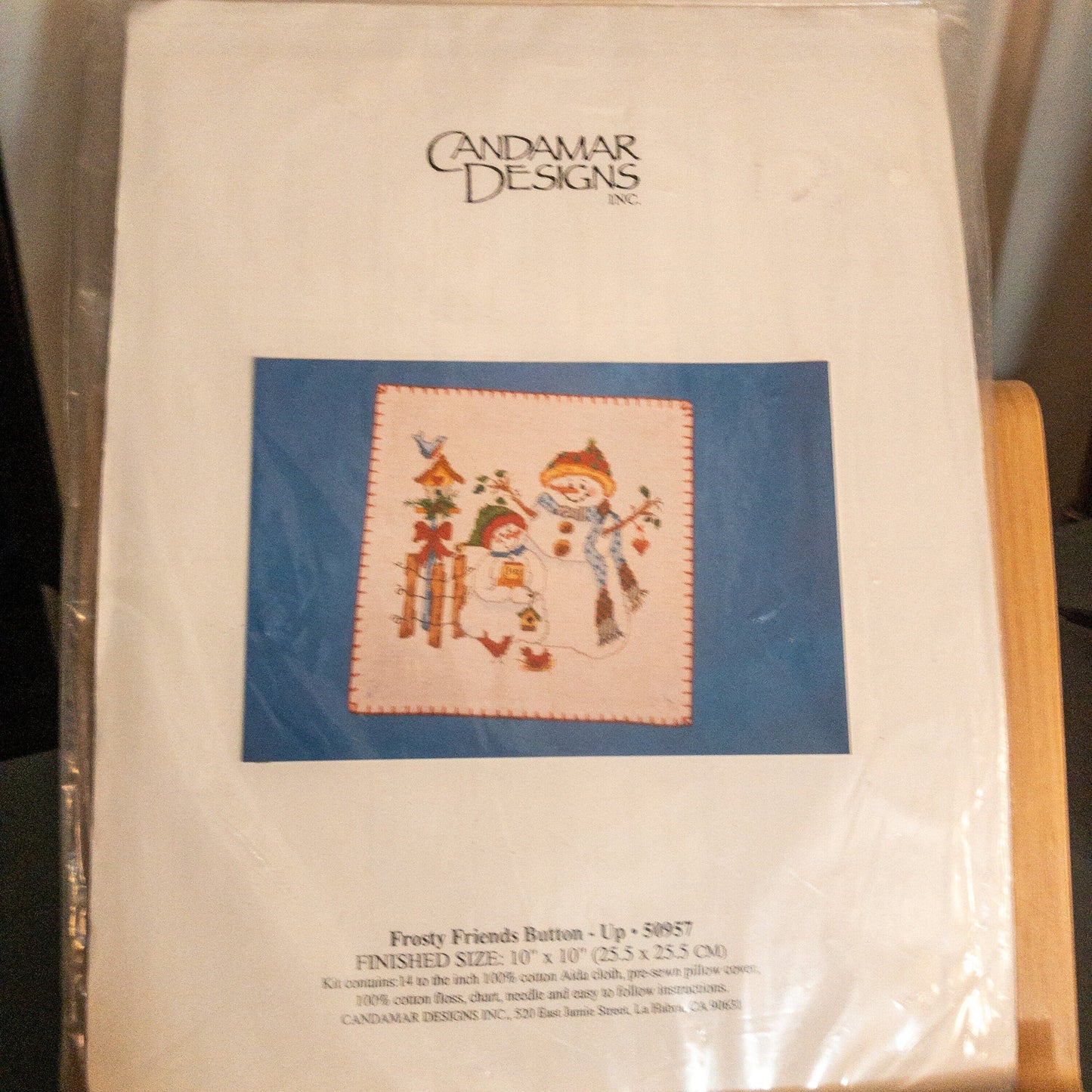 Candamar Designs, Frosty Friends Button-Up, Cross Stitch Kit