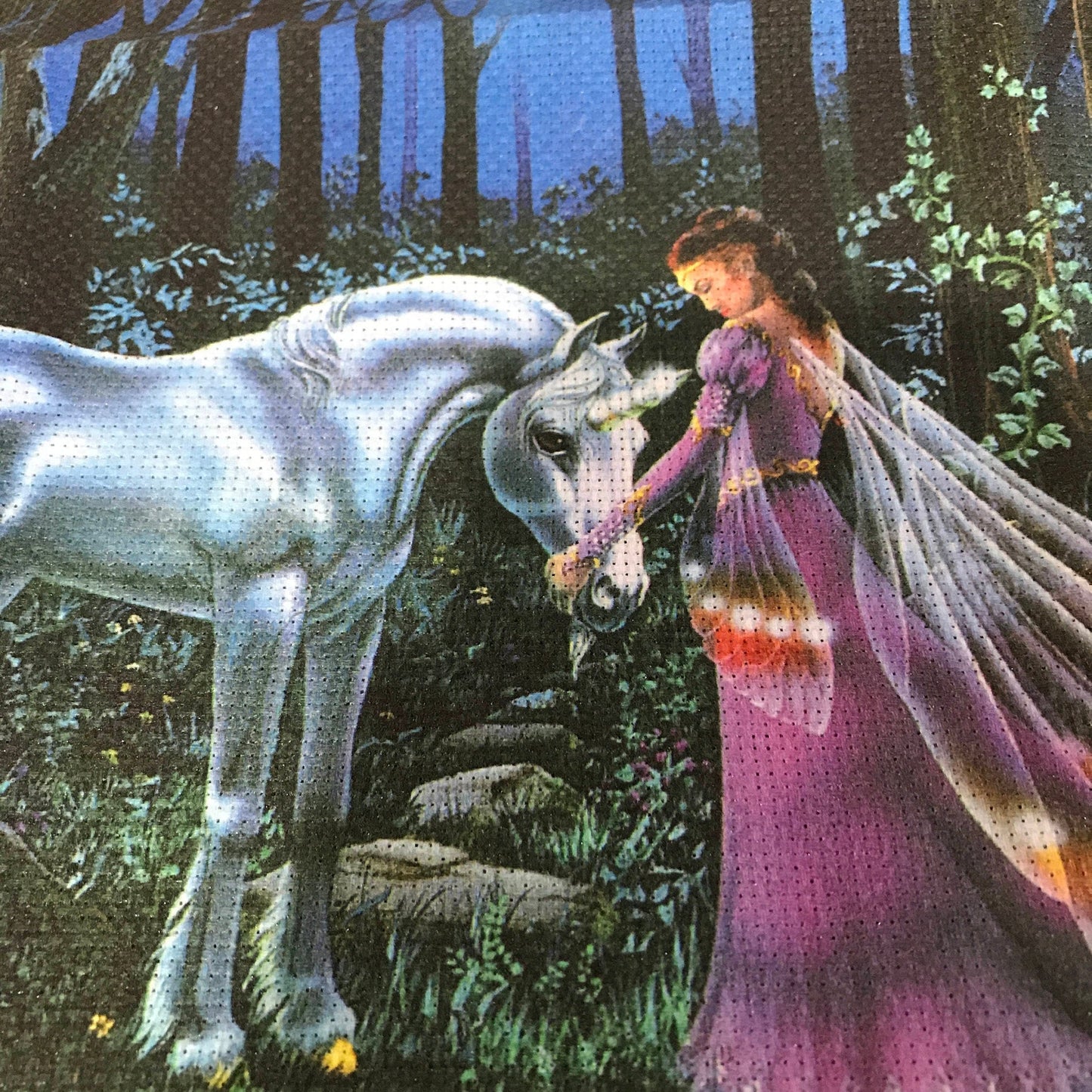 Under the Faerie Moon Embellished Cross-Stitch kit