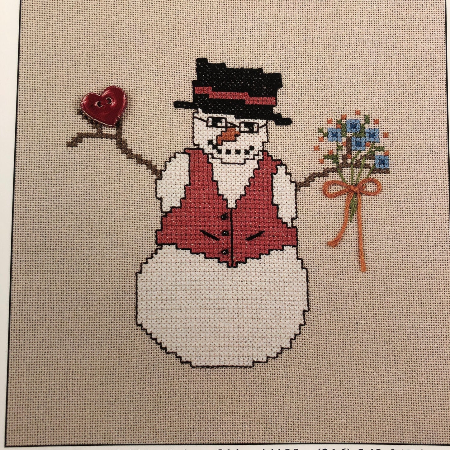 Sigrid Designs, Choice of Snowmen, Thimb-Elena, Vintage 1995, Counted Cross Stitch Charts, See Variations*