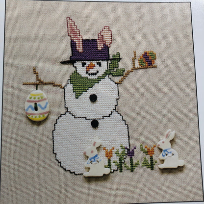 Sigrid Designs, Choice of Snowmen, Thimb-Elena, Vintage 1995, Counted Cross Stitch Charts, See Variations*