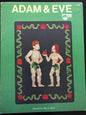 P.M. Designs, Adam & Eve, by Macon Epps, Vintage 1981, Counted, Cross Stitch Pattern